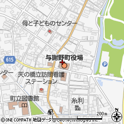 与謝野町役場トイレ周辺の地図