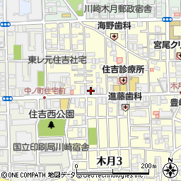 サイクルスポット　元住吉店周辺の地図