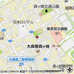 東京都大田区大森南4丁目14-20周辺の地図