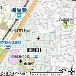 東京都大田区東蒲田1丁目周辺の地図