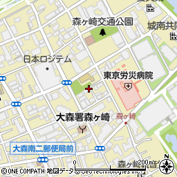 東京都大田区大森南4丁目14周辺の地図
