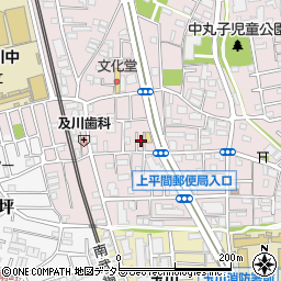 神奈川県川崎市中原区中丸子551周辺の地図