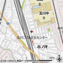 神奈川県川崎市中原区市ノ坪440-18周辺の地図