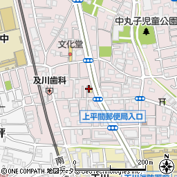 ファミリーマート川崎中丸子店周辺の地図
