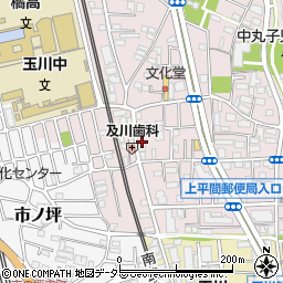 神奈川県川崎市中原区中丸子556周辺の地図