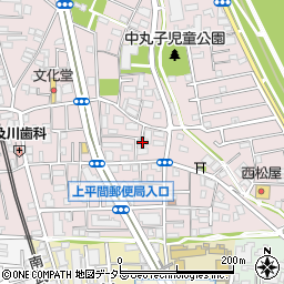 神奈川県川崎市中原区中丸子607-7周辺の地図