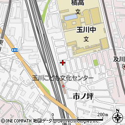 神奈川県川崎市中原区市ノ坪440-17周辺の地図