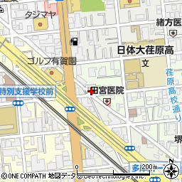 東矢口二丁目児童公園トイレ周辺の地図