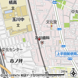 神奈川県川崎市中原区中丸子560周辺の地図