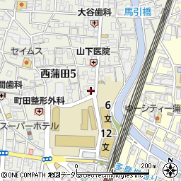 西蒲田デンタルクリニック周辺の地図