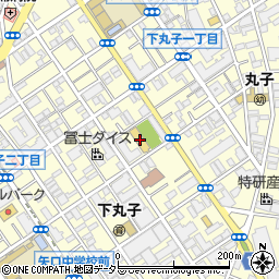 大田区立下丸子図書館周辺の地図