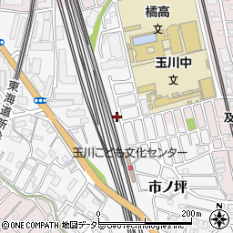 神奈川県川崎市中原区市ノ坪410-66周辺の地図