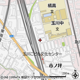 神奈川県川崎市中原区市ノ坪410-45周辺の地図