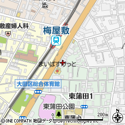 共立信用組合蒲田支店周辺の地図
