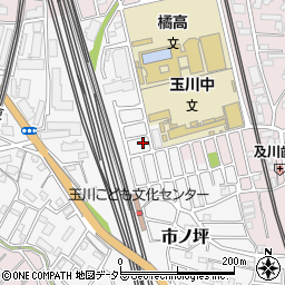 神奈川県川崎市中原区市ノ坪410-48周辺の地図