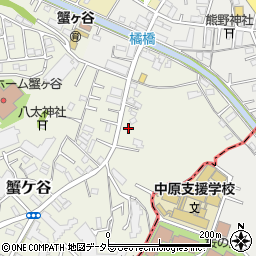 神奈川県川崎市高津区蟹ケ谷104周辺の地図