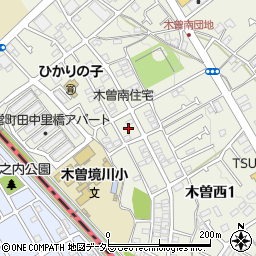 東京都町田市木曽西1丁目24周辺の地図