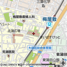 大田区役所　高齢者在宅サービスセンター蒲田周辺の地図