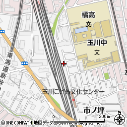 神奈川県川崎市中原区市ノ坪410-71周辺の地図