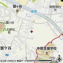 神奈川県川崎市高津区蟹ケ谷104-4周辺の地図