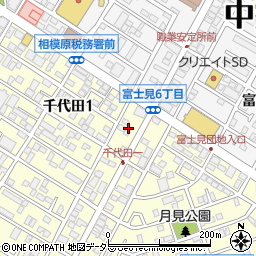 神奈川県相模原市中央区千代田1丁目12周辺の地図