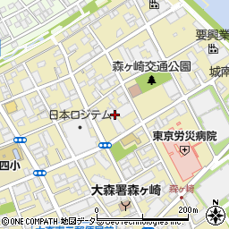 東京都大田区大森南4丁目8周辺の地図
