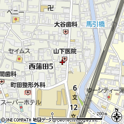 ユアー・パーキング西蒲田第２駐車場周辺の地図