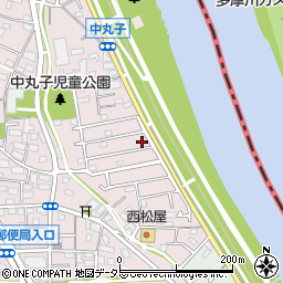 神奈川県川崎市中原区中丸子739周辺の地図