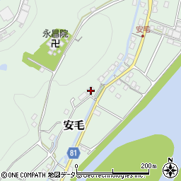 岐阜県美濃市安毛304周辺の地図