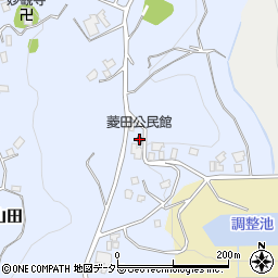 菱田公民館周辺の地図