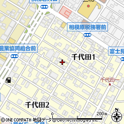 神奈川県相模原市中央区千代田1丁目周辺の地図