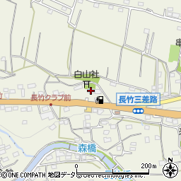 長竹自治会館周辺の地図