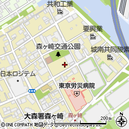 東京都大田区大森南4丁目周辺の地図