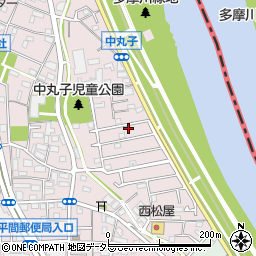 神奈川県川崎市中原区中丸子731周辺の地図