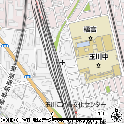 神奈川県川崎市中原区市ノ坪410-77周辺の地図