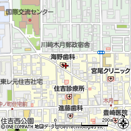 ちびっこランド元住吉園周辺の地図