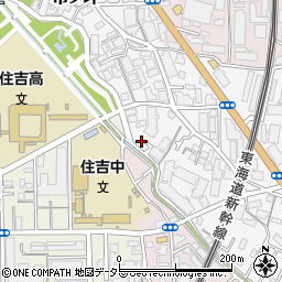 神奈川県川崎市中原区市ノ坪284-10周辺の地図