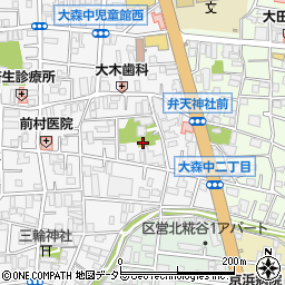 東京都大田区大森中2丁目17周辺の地図
