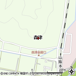 兵庫県豊岡市森津周辺の地図