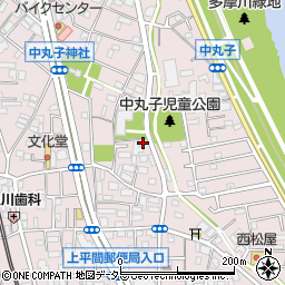神奈川県川崎市中原区中丸子501周辺の地図