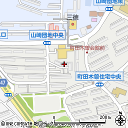 公社町田木曽住宅周辺の地図