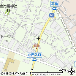 神奈川県相模原市中央区田名2843-1周辺の地図