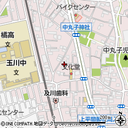 神奈川県川崎市中原区中丸子520周辺の地図