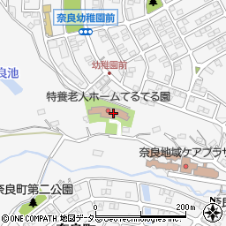 てるてる園周辺の地図