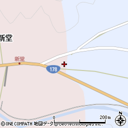 ローソン豊岡新堂店周辺の地図