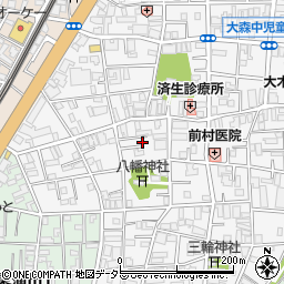 東京都大田区大森中2丁目21周辺の地図