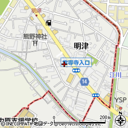 ガスト新川崎明津店周辺の地図