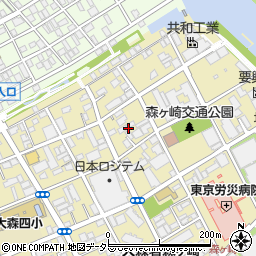 東京都大田区大森南4丁目7周辺の地図