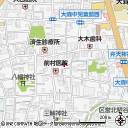 東京都大田区大森中2丁目19周辺の地図