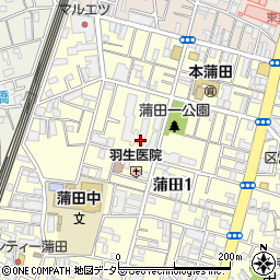 〒144-0052 東京都大田区蒲田の地図